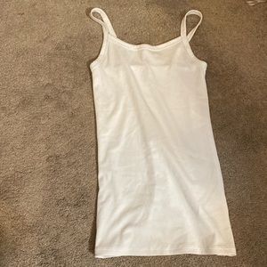 no boundaries white ribbed sleeveless